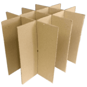 Divisória ou colmeia de papelão ondulado